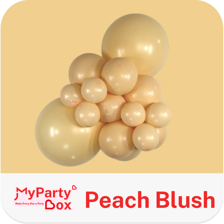 Sempertex Peach Blush Latex Balloon Cluster