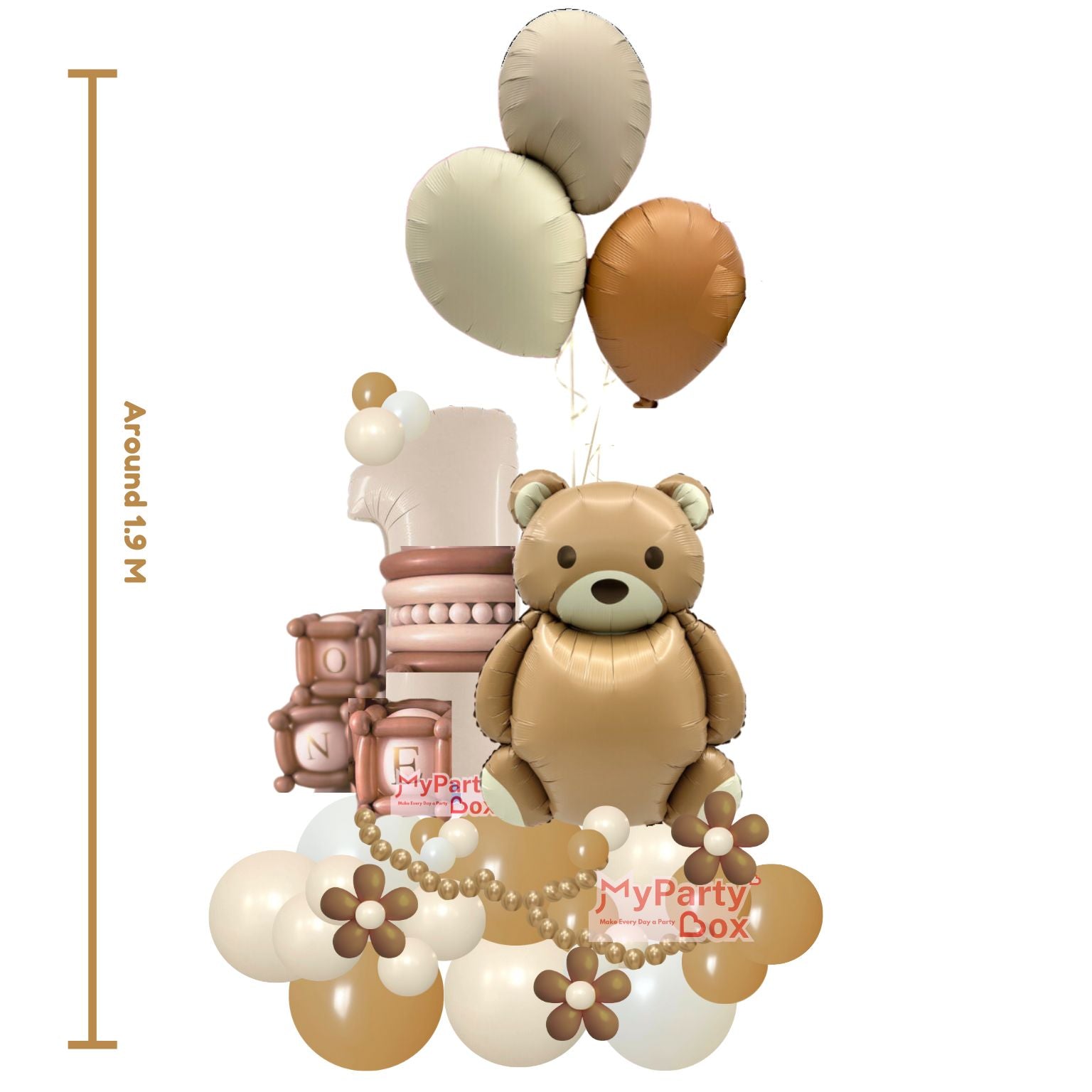 Teddy Bear Balloon Bouquet