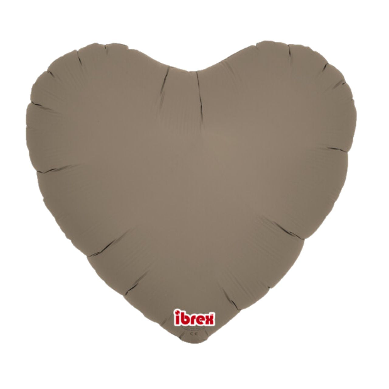 Taupe Heart Foil Balloon (Unpackaged)