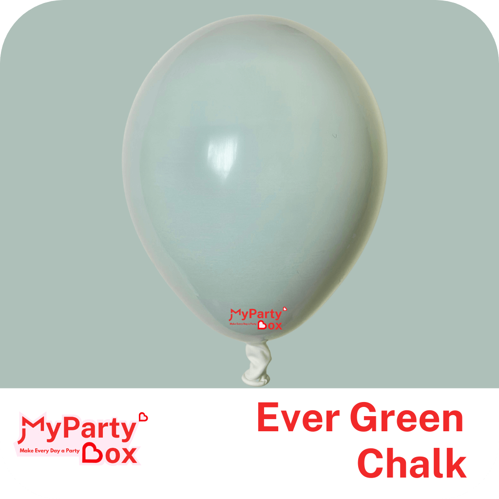 Ever Green Chalk Double Stuffed Latex Balloon