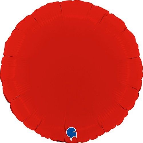18"(45cm) Matte Red Foil Round Balloon