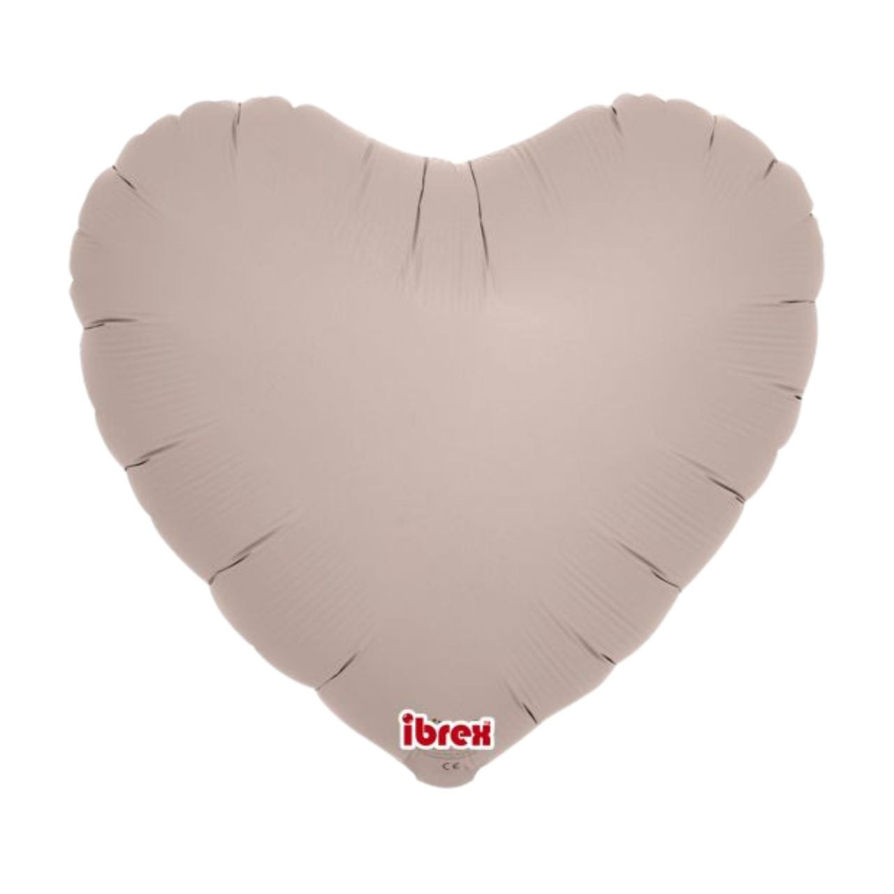 Warm Gray Heart Foil Balloon (Unpackaged)