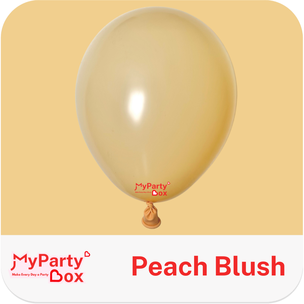 Sempertex Peach Blush Latex Balloon Color Chart