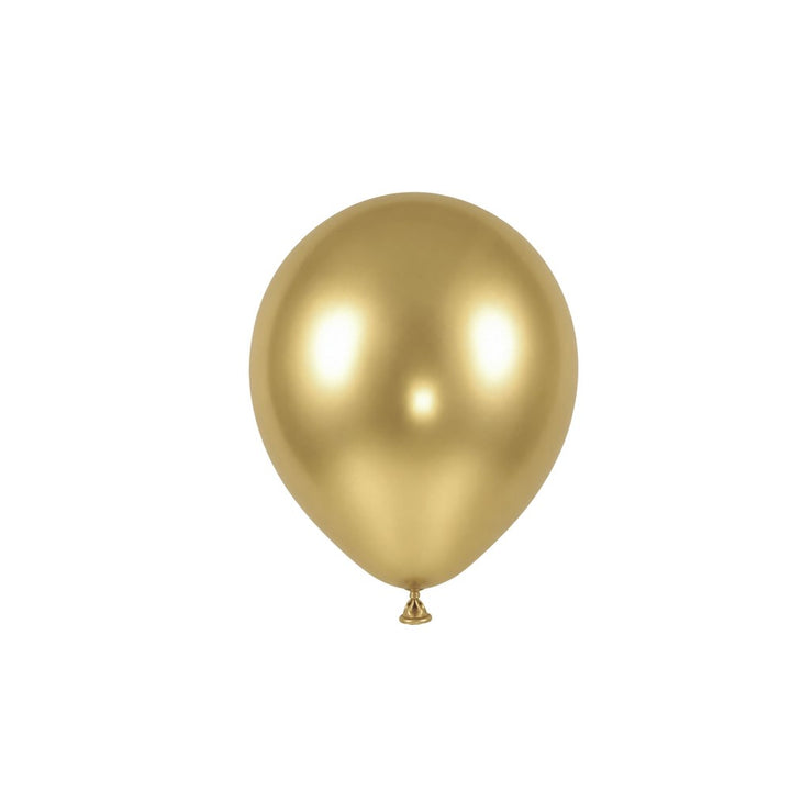 mini metallic Gold balloon on a white background
