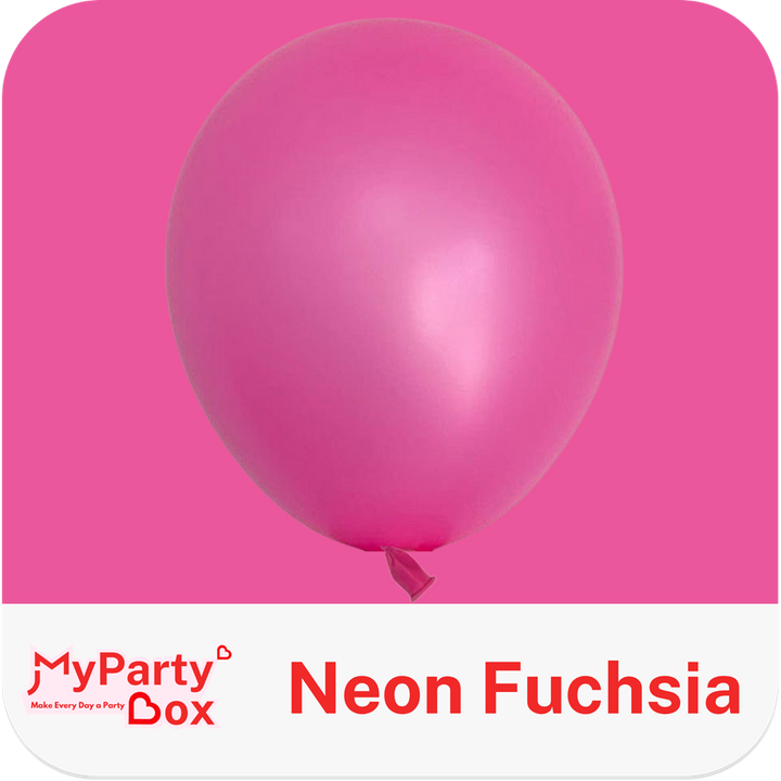 12" (30cm) Neon Fuchsia Regular Latex Balloon