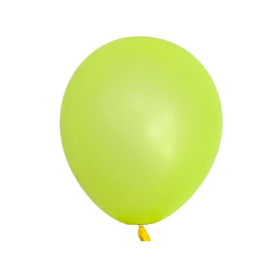 12" (30cm) Neon Yellow Regular Latex Balloon