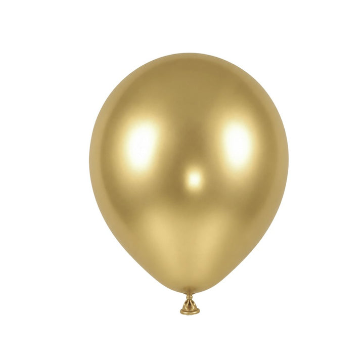 Metallic Gold balloon on a white background