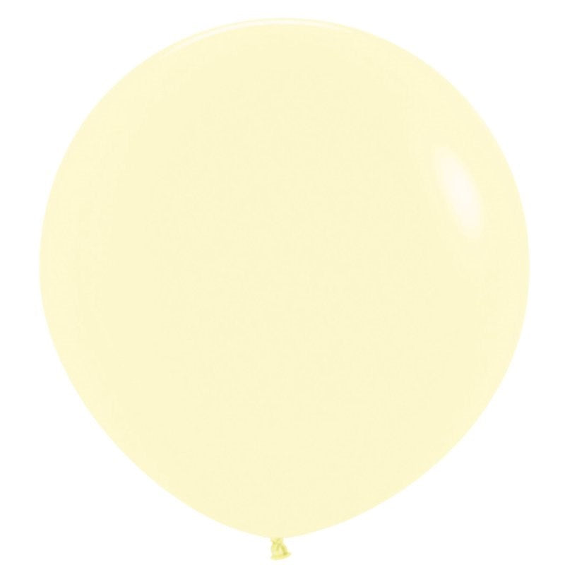 3ft (90cm) Pastel Matte Yellow Super Jumbo Latex Balloon
