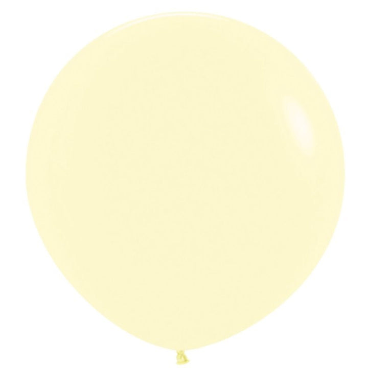 3ft (90cm) Pastel Matte Yellow Super Jumbo Latex Balloon