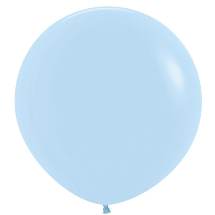 3ft (90cm) Pastel Matte Blue Super Jumbo Latex Balloon