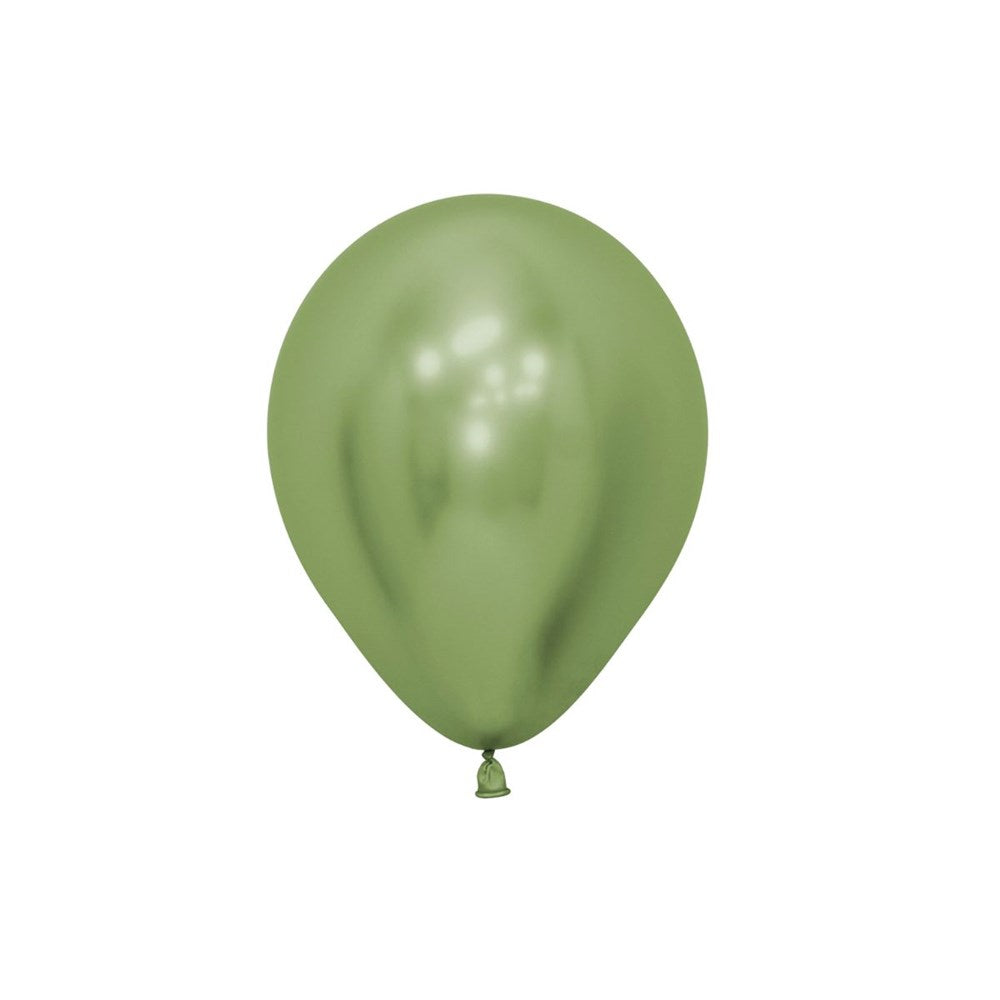 5" (12cm) Reflex Lime Green Mini Latex Balloon