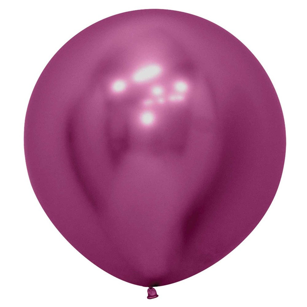 24" (60cm) Reflex Fuchsia Jumbo Latex Balloon