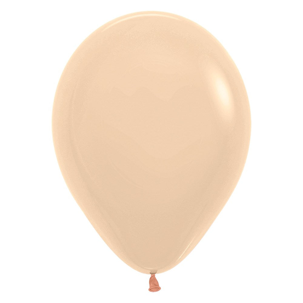 12" (30cm) Pastel Matte Malibu Peach Mini Latex Balloon