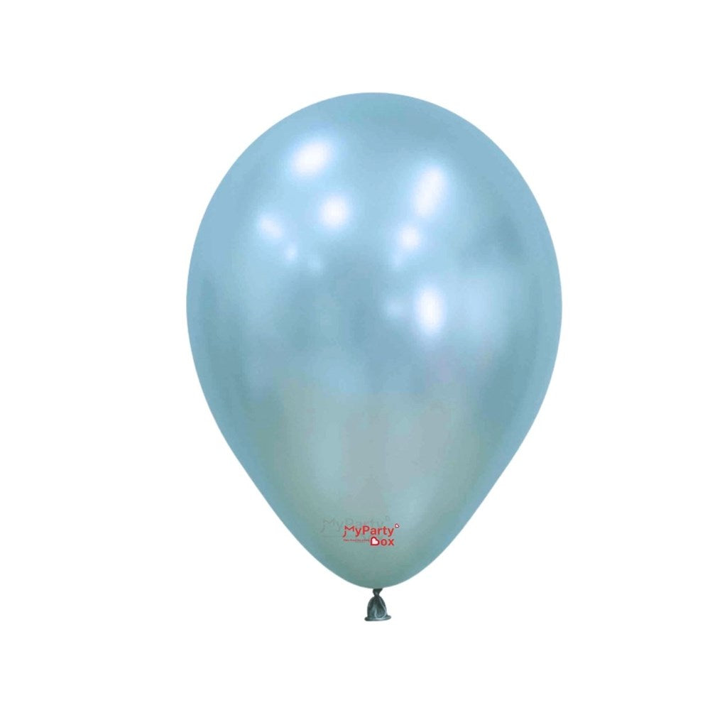 12" (30cm) Silk Silk Arctic Blue Regular Latex Balloon