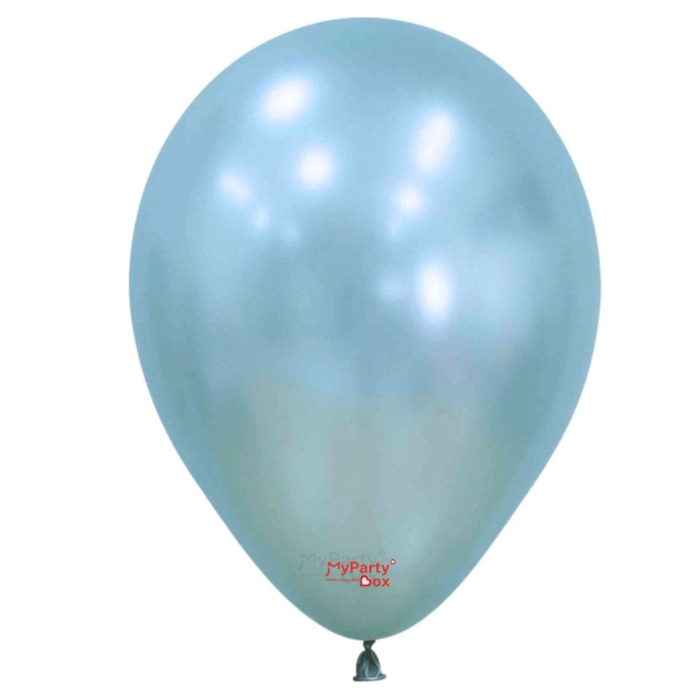 Light blue balloon with 'My Party Box' logo on a white background