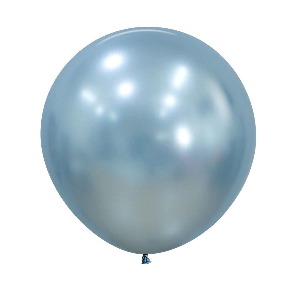 24" (60cm) Silk Arctic Blue Jumbo Latex Balloon