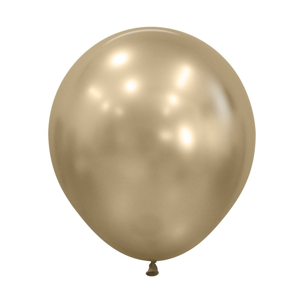 18" (45cm) Silk Gold Dust  Large Latex Balloon