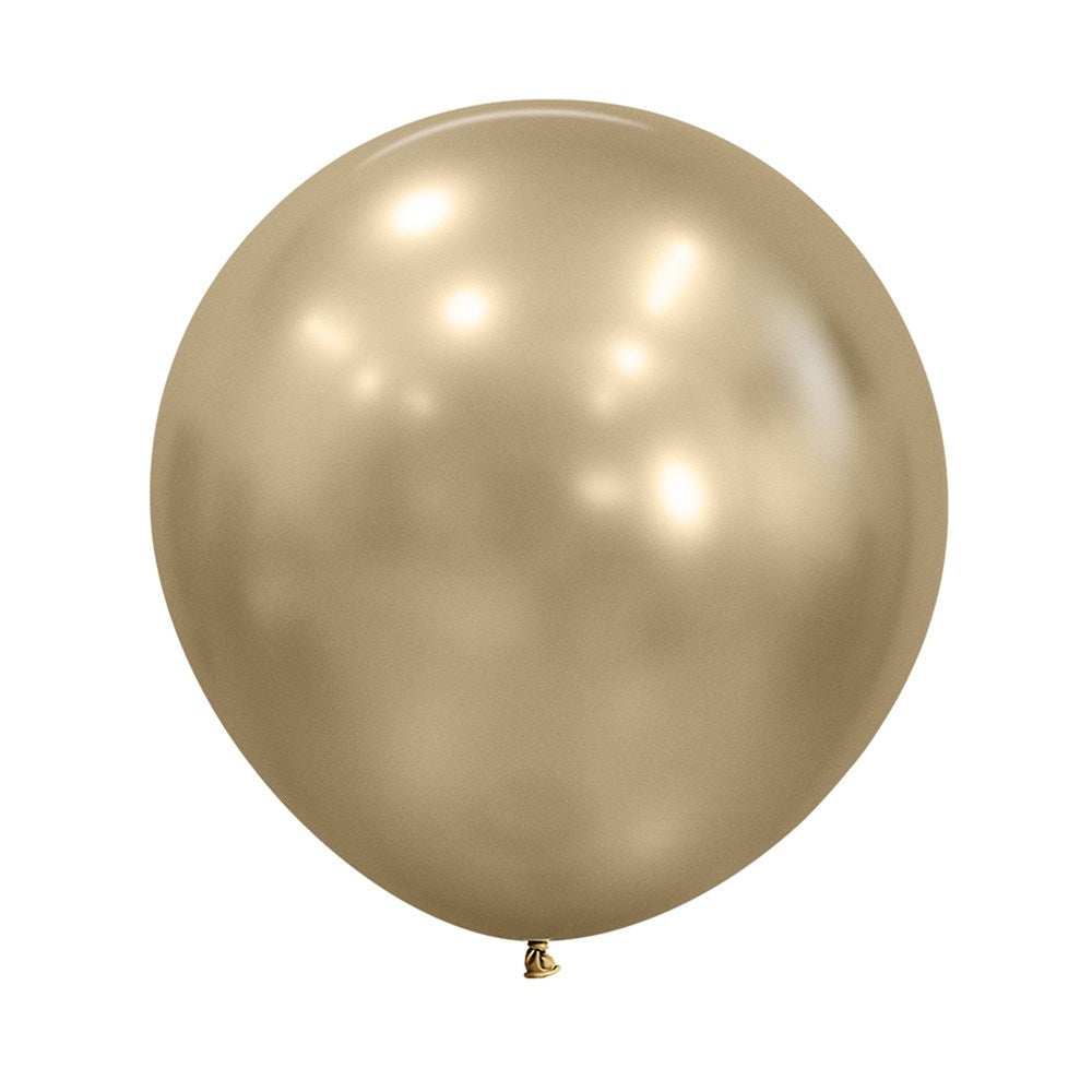 24" (60cm) Silk Gold Dust Jumbo Latex Balloon
