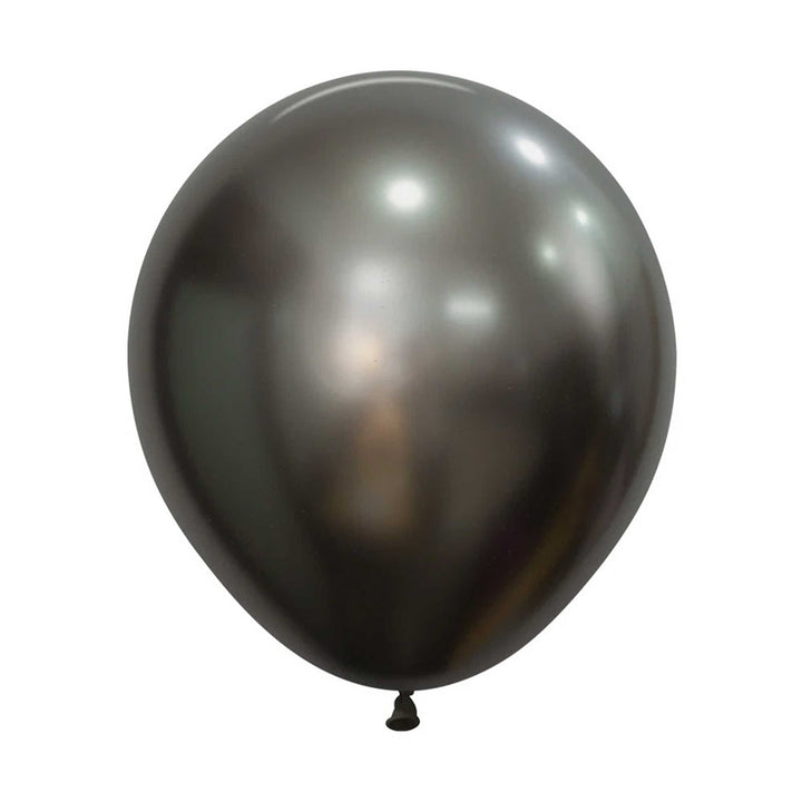 18" (45cm) Silk Midnight Grey Large Latex Balloon
