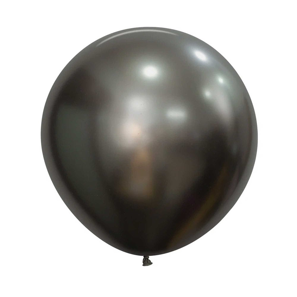 24" (60cm) Silk Midnight Grey Jumbo Latex Balloon