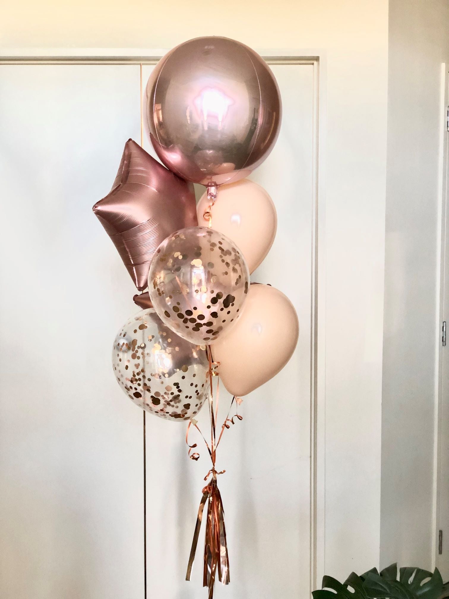 My Party Box Rose Gold Deluxe Balloon Bouquet
