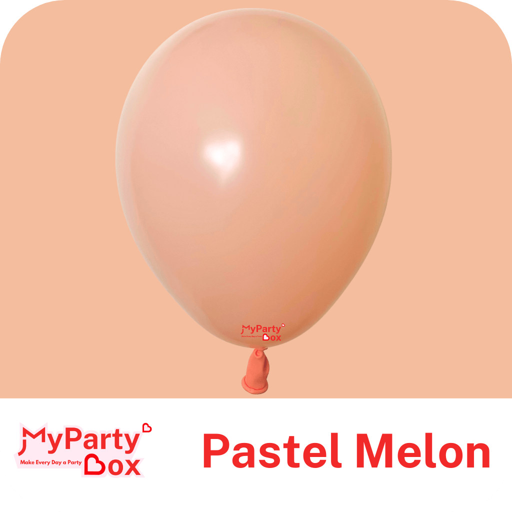 5"(12cm) Pastel Matte Melon Mini Latex Balloon