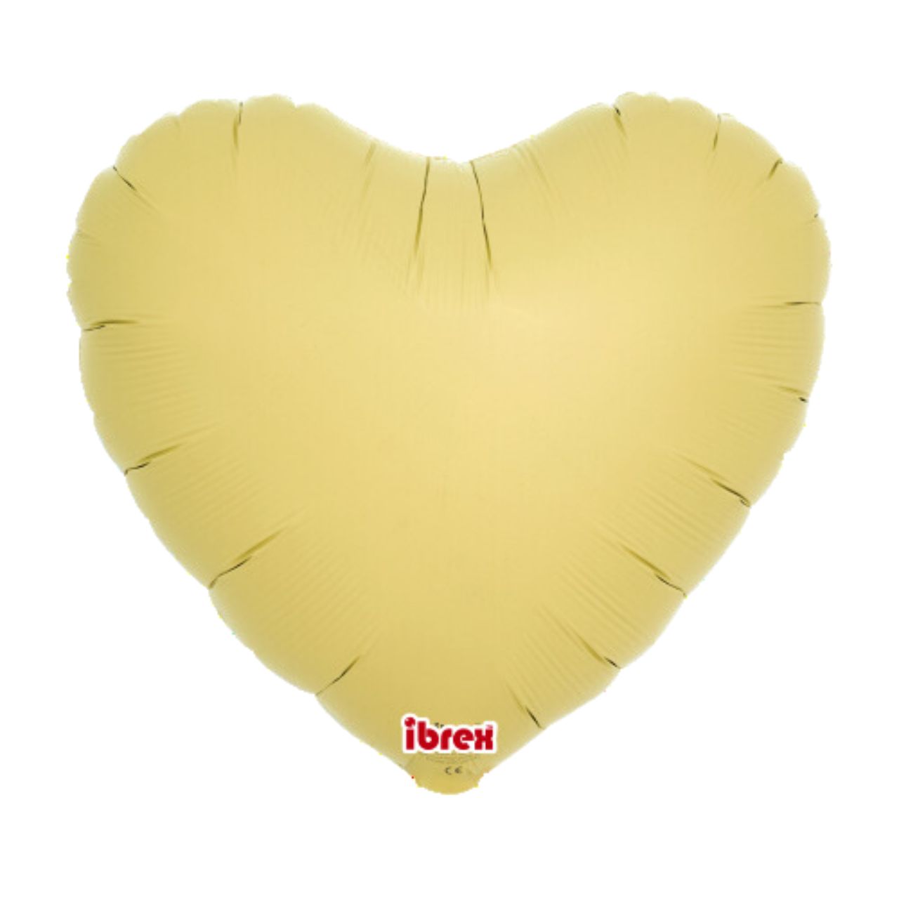 Ice Orange (Yellow) Heart Foil Balloon (unpackaged)