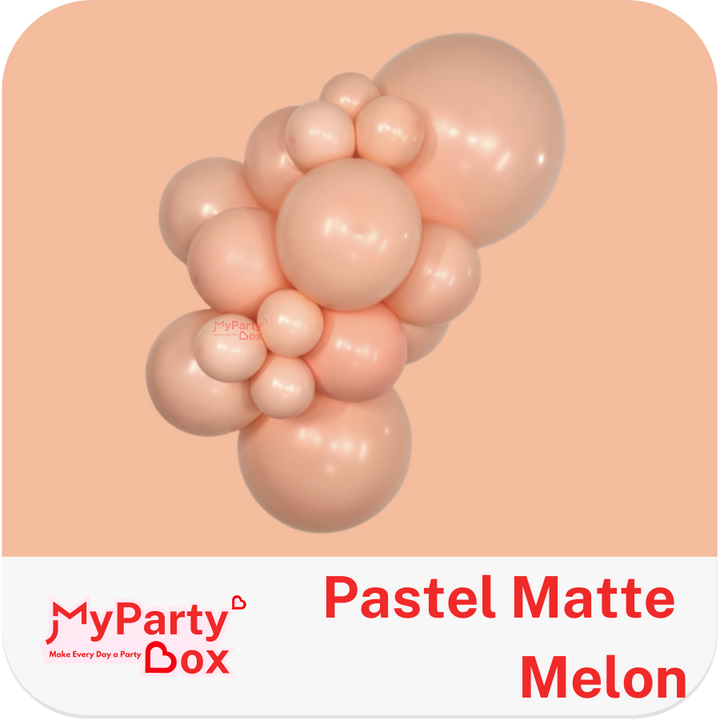 Sempertex Pastel Matte Melon Latex Balloon Cluster
