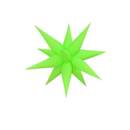 Neon Green Spike Star Foil Balloon (65cm)