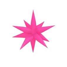 Neon Pink Spike Star Foil Balloon (100cm)