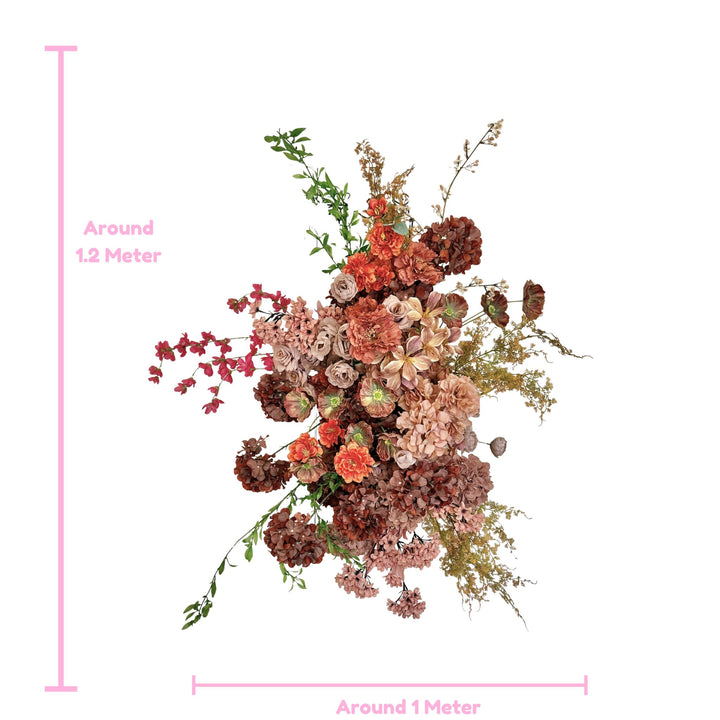 Rustic Romance – Terracotta & Blush Hanging Floral Arrangement