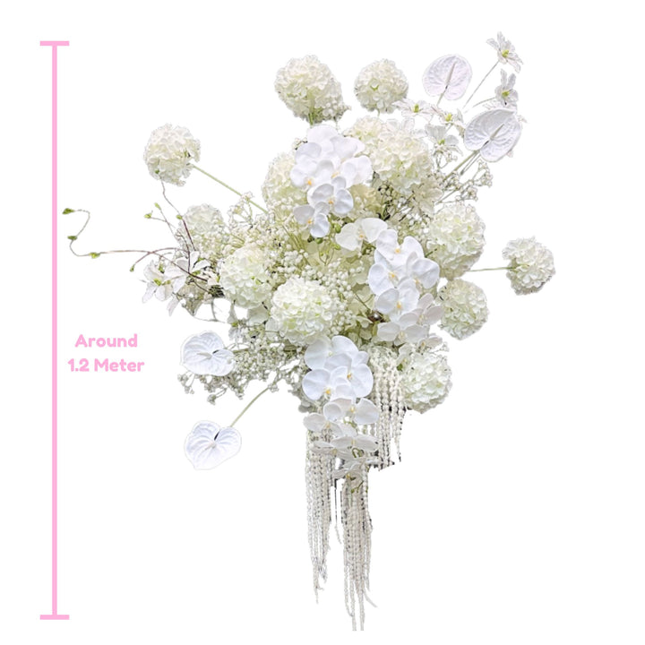 Pure Grace – Classic White Floral Hanging Arrangement