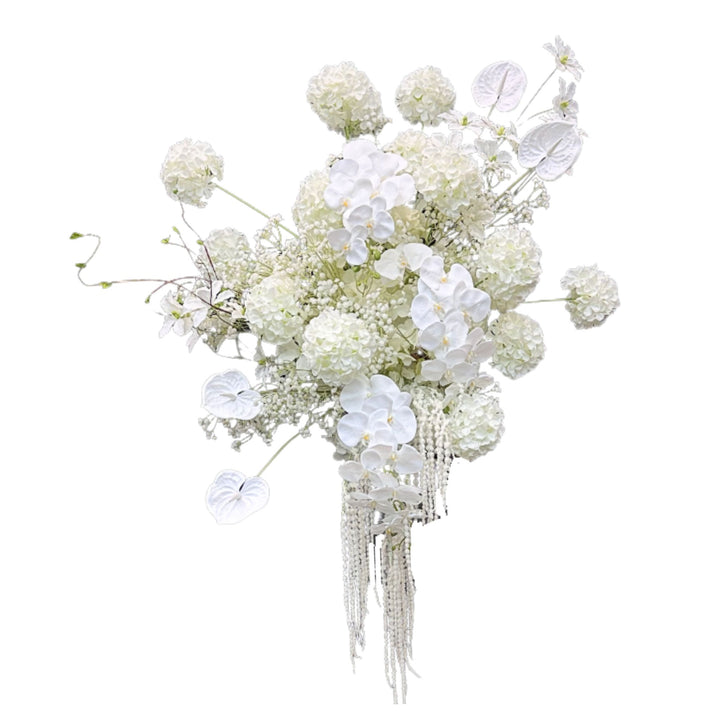 Pure Grace – Classic White Floral Hanging Arrangement