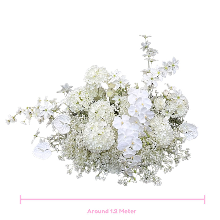 Pure Grace – Classic White Floral Arrangement Combo
