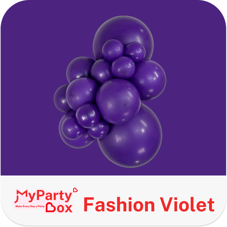 Fashion Violet Latex Balloon in cluster shape