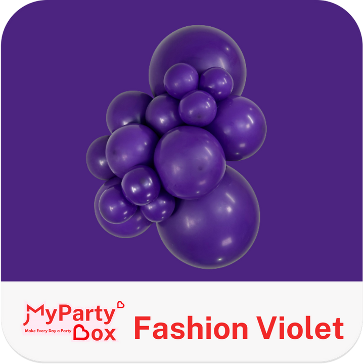 Fashion Violet Latex Balloon in cluster shape