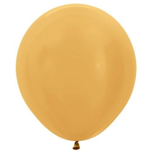 A single matte mustard yellow latex balloon isolated on a solid white background.