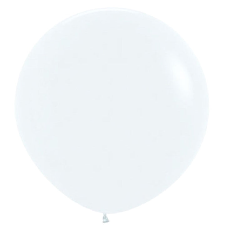 3ft (90cm) Fashion White Super Jumbo Latex Balloon