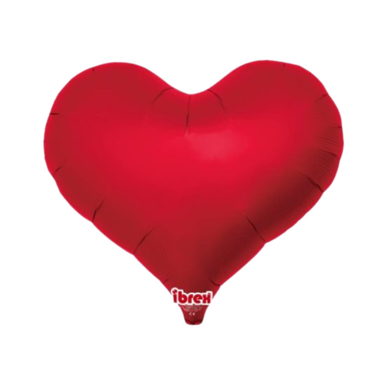 Ibreh Metallic Ruby Red Jelly Heart Foil Balloon (unpackaged)