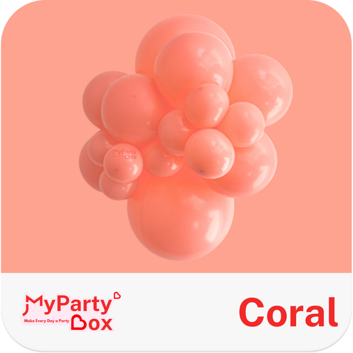 Tuftex Coral Latex Balloon Cluster