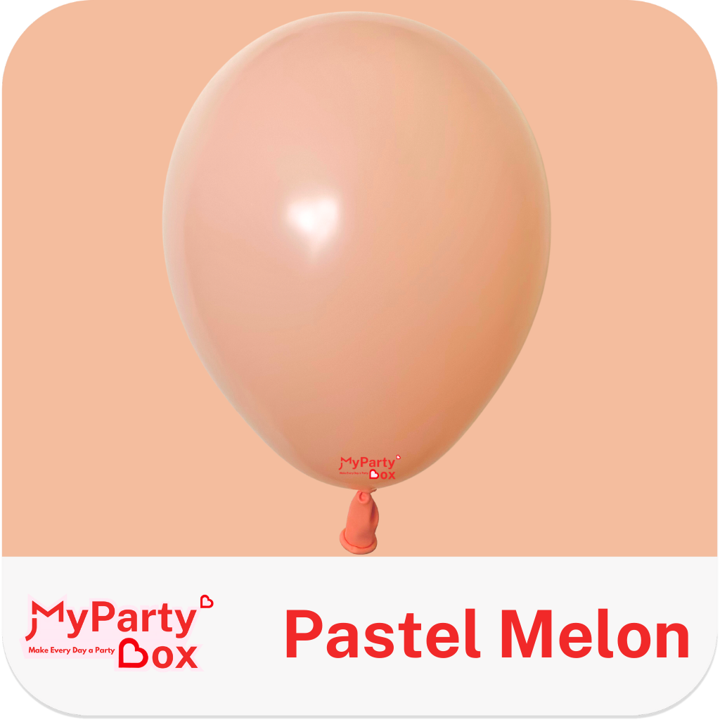 Sempertex Pastel Matte Melon Latex Balloon Color Chart