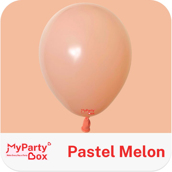Sempertex Pastel Matte Melon Latex Balloon Color Chart