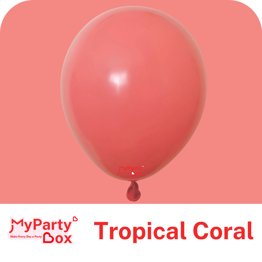 12"(30cm) Fashion Tropical Coral Regular Latex Balloon
