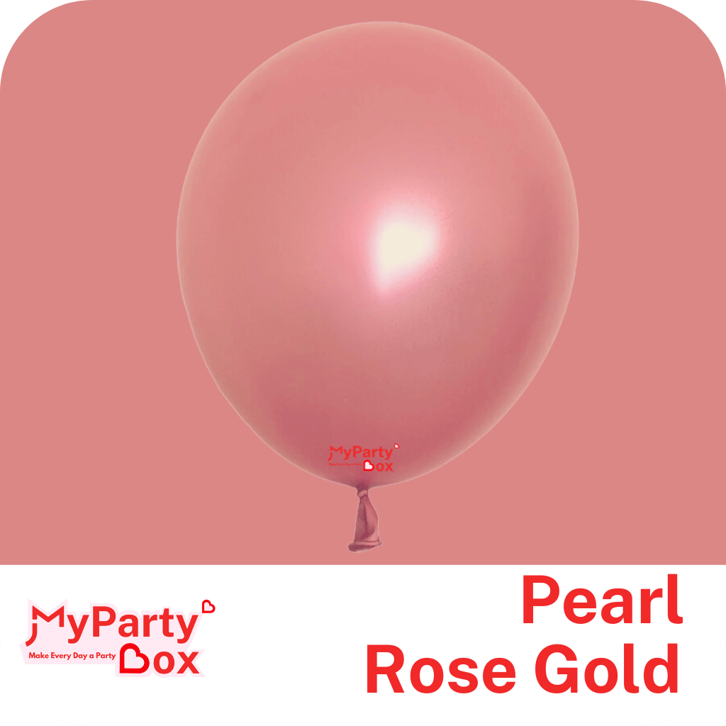 11" (28cm) Rose Gold Latex Balloon