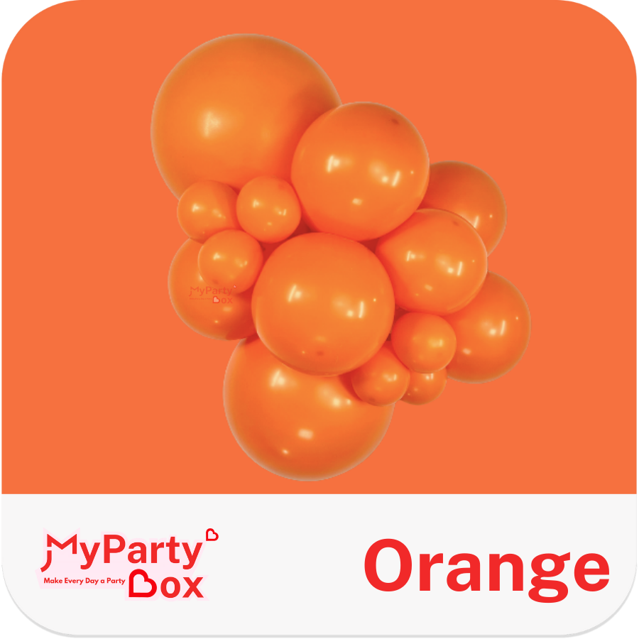 Sempertex Orange Latex Balloon Cluster