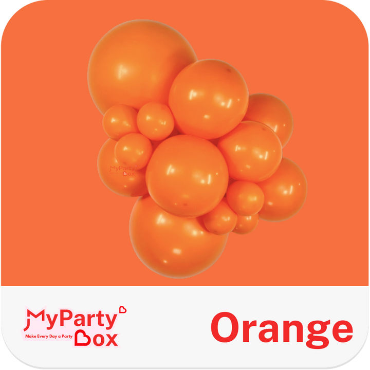 Sempertex Orange Latex Balloon Cluster