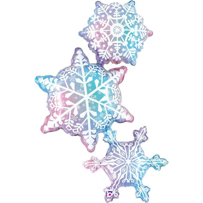 Trio Snowflakes Foil Balloon 

