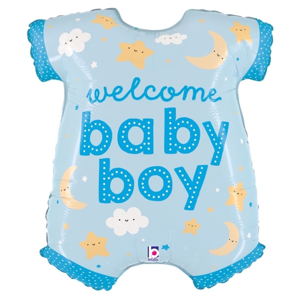 Welcome Baby Boy Onesie Foil Shape Balloon