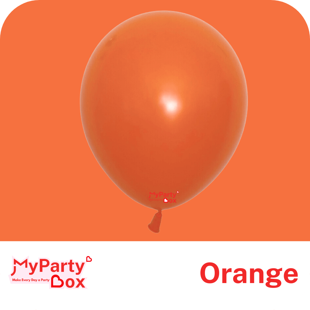 12" (30cm) Standard Orange Latex Balloon
