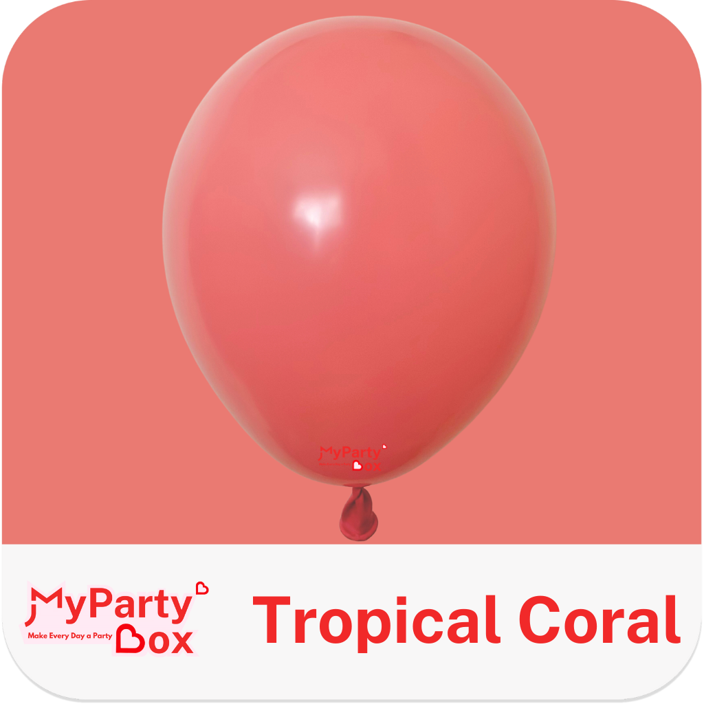 Sempertex Tropical Coral Latex Balloon Color Chart